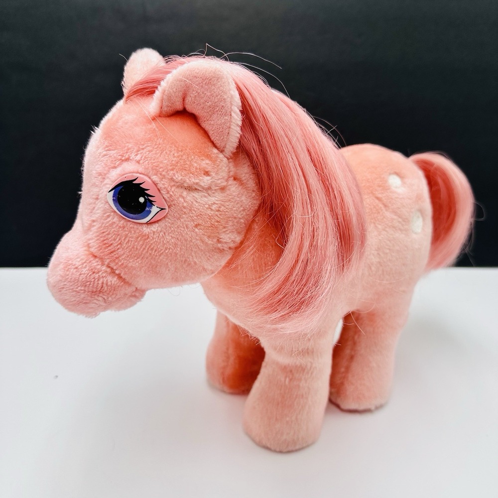 Vintage 80s My Little Pony Hasbro Softies Plush Cotton Candy 10"